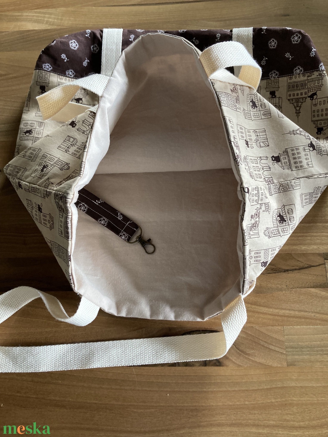 Vászontáska - táska & tok - kézitáska & válltáska - nagy pakolós táska - Meska.hu