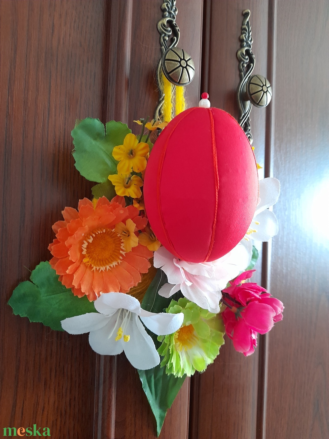 Húsvéti falra vagy ajtóra akasztható dísz - otthon & életmód - dekoráció - fali és függő dekoráció - falra akasztható dekor - Meska.hu