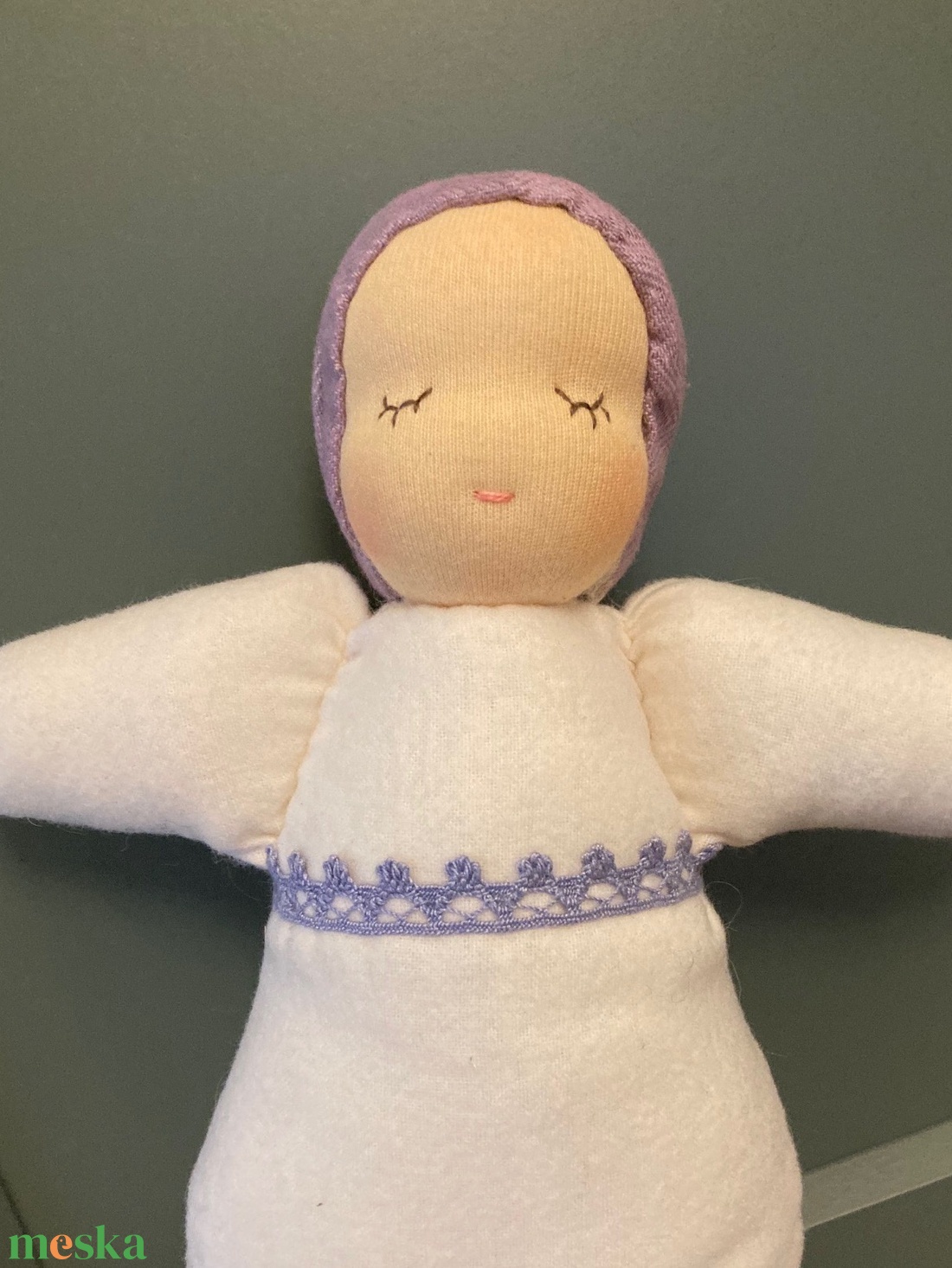 Piskóta baba / Alvó baba - baba - mama - baba játékok - szundikendő, alvóka - Meska.hu