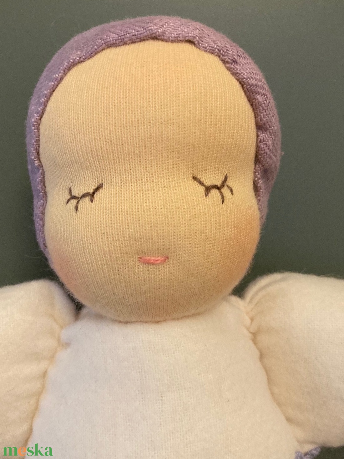 Piskóta baba / Alvó baba - baba - mama - baba játékok - szundikendő, alvóka - Meska.hu