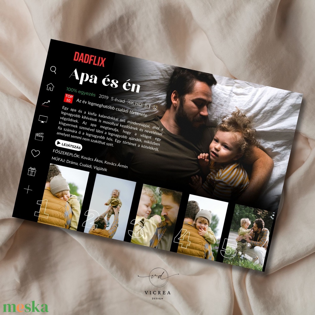 Netflix-stílusú személyre szabott emlékkép Egyedi Film Rólatok! - otthon & életmód - dekoráció - kép & falikép - poszter - Meska.hu Netflix-stílusú személyre szabott emlékkép Egyedi Film Rólatok! - otthon & életmód - dekoráció - kép & falikép - poszter - Meska.hu