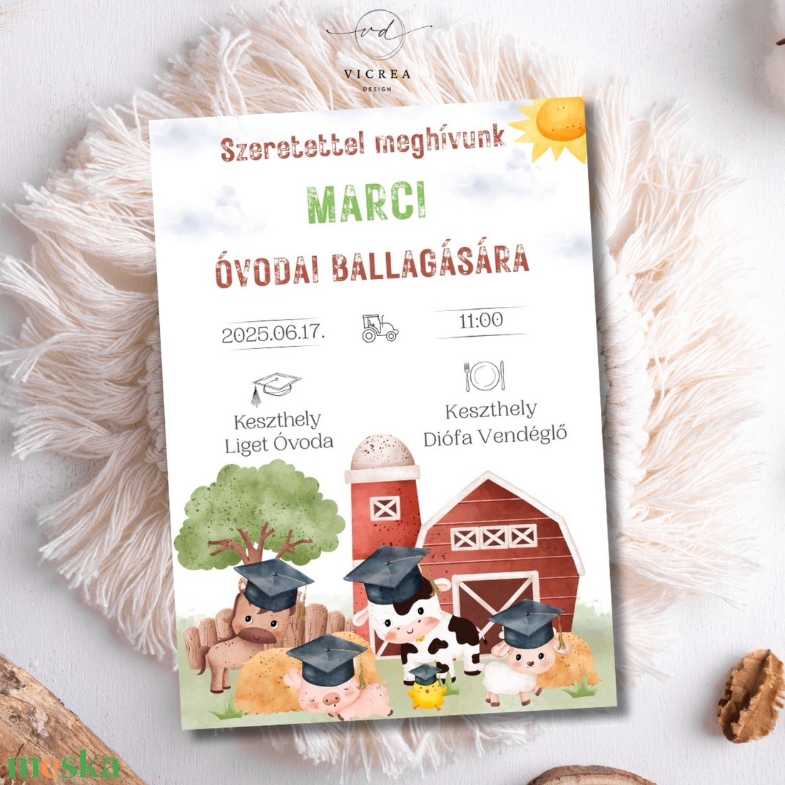 Ovis Ballagási meghívó - Farmos - otthon & életmód - papír, írószer - ajándékozás kellékei - meghívó - Meska.hu Ovis Ballagási meghívó - Farmos - otthon & életmód - papír, írószer - ajándékozás kellékei - meghívó - Meska.hu