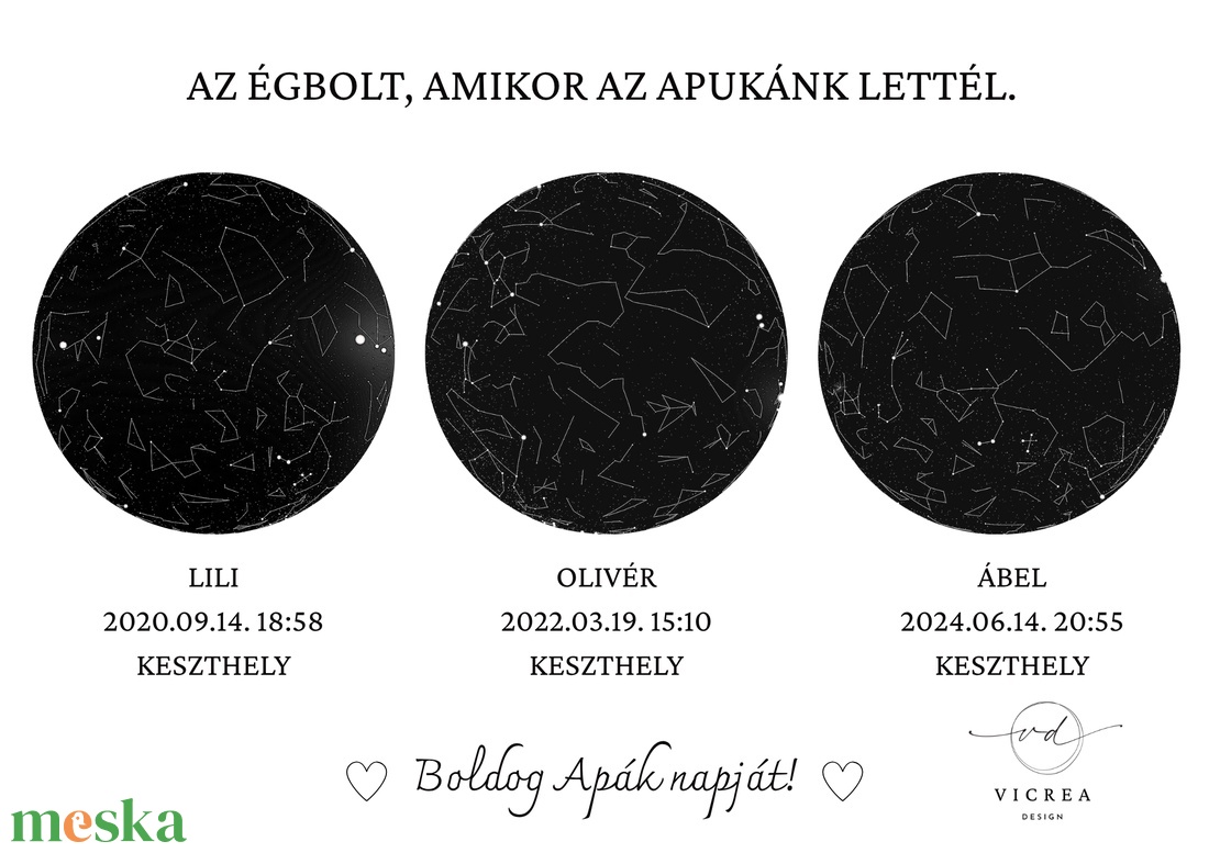 Az égbolt, amikor az apukánk lettél Egyedi fényképes csillagképes emlékposzter Apák napjára - otthon & életmód - dekoráció - kép & falikép - poszter - Meska.hu Az égbolt, amikor az apukánk lettél Egyedi fényképes csillagképes emlékposzter Apák napjára - otthon & életmód - dekoráció - kép & falikép - poszter - Meska.hu