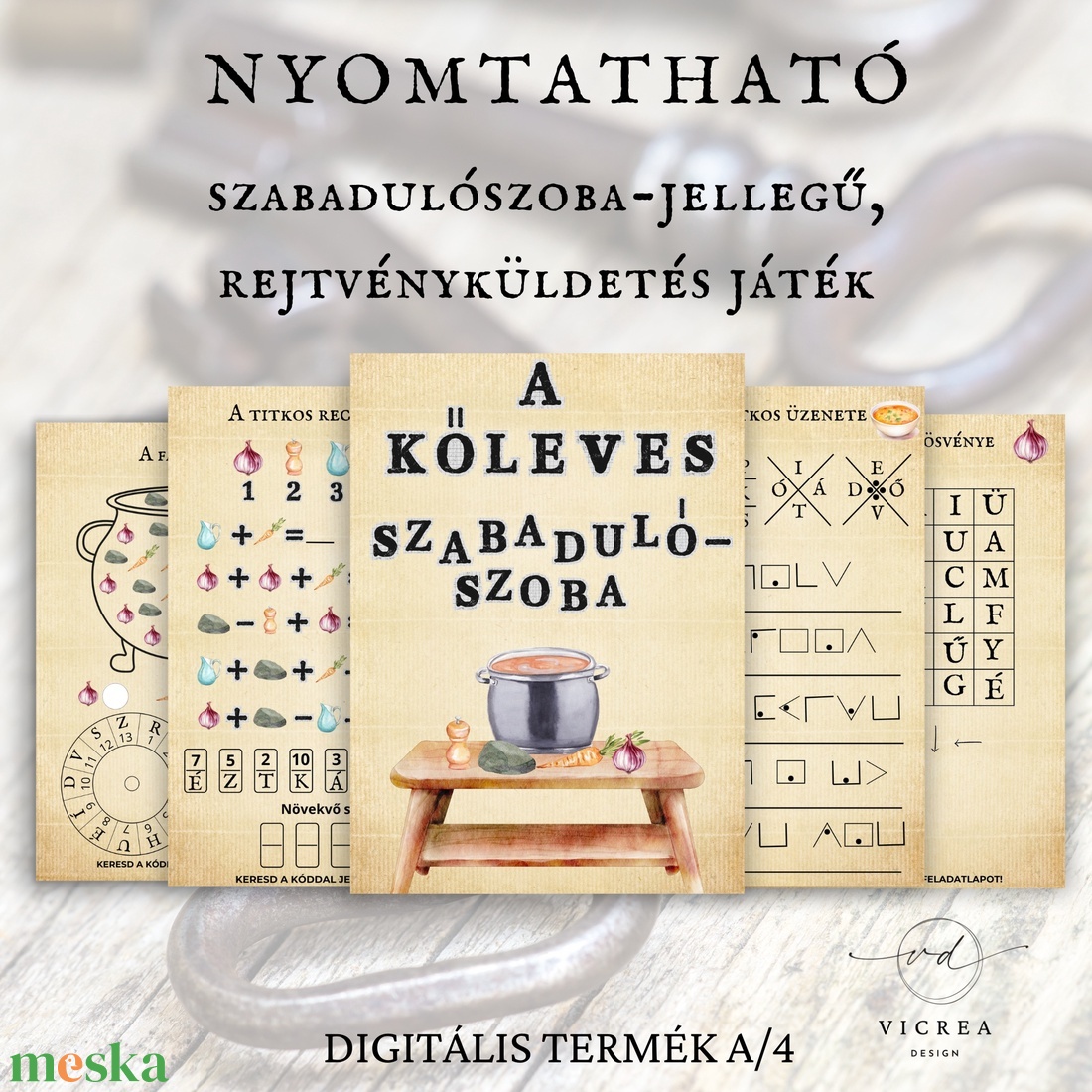 Kőleves kaland szabadulószoba-jellegű nyomtatható játék - játék & sport - készségfejlesztő és logikai játék - oktató játékok - Meska.hu Kőleves kaland szabadulószoba-jellegű nyomtatható játék - játék & sport - készségfejlesztő és logikai játék - oktató játékok - Meska.hu