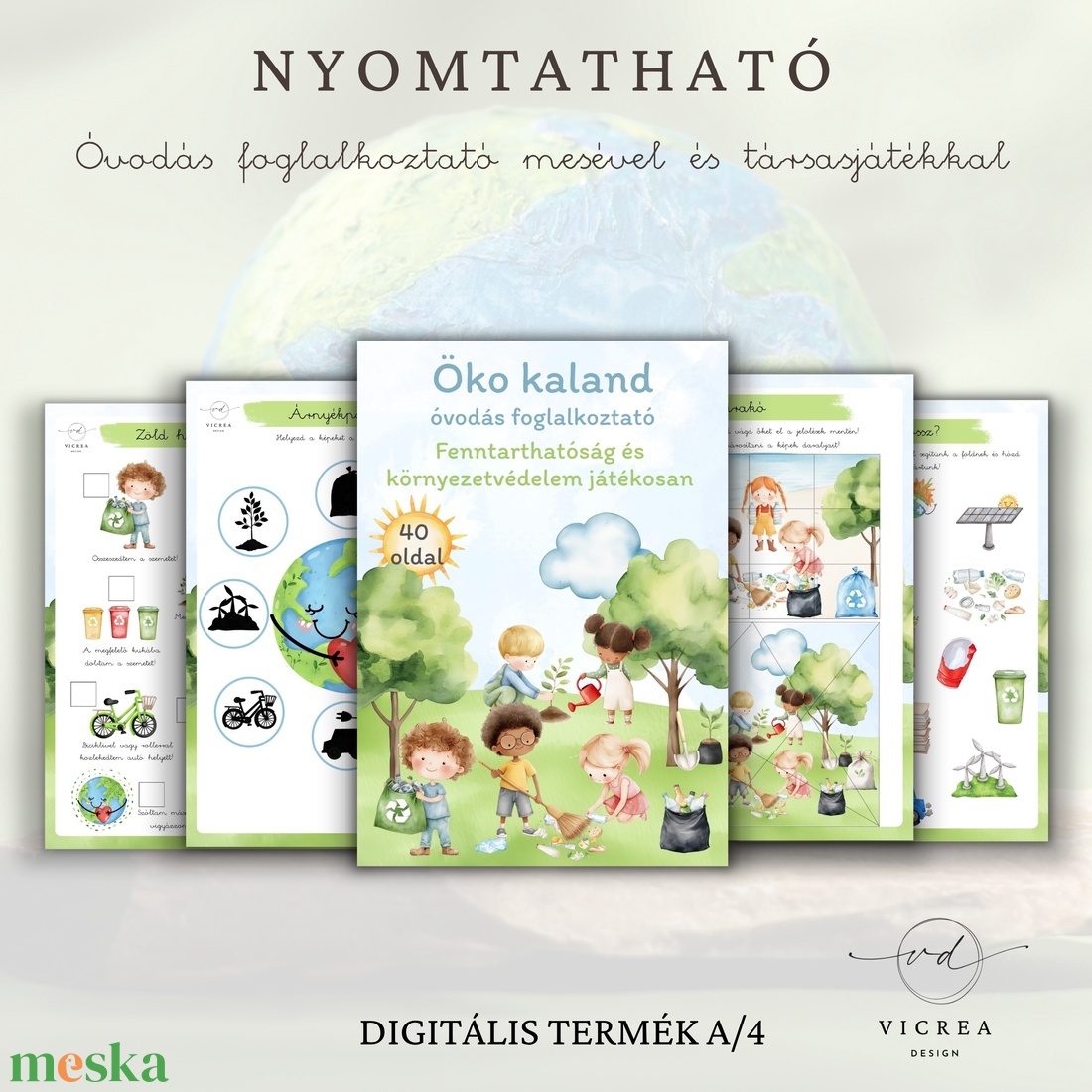 Öko kaland CSOMAG � környezetvédelem és fenntarthatóság játékosan (4�7 éveseknek) - játék & sport - készségfejlesztő és logikai játék - oktató játékok - Meska.hu