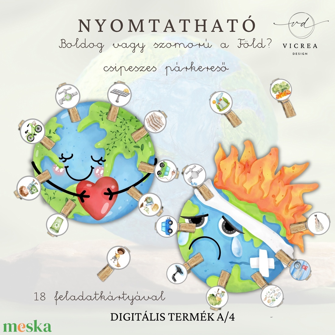 Nyomtatható Öko kaland játékgyűjtemény � környezetvédelem játékosan (4�7 éveseknek) (6db játék) - játék & sport - készségfejlesztő és logikai játék - oktató játékok - Meska.hu