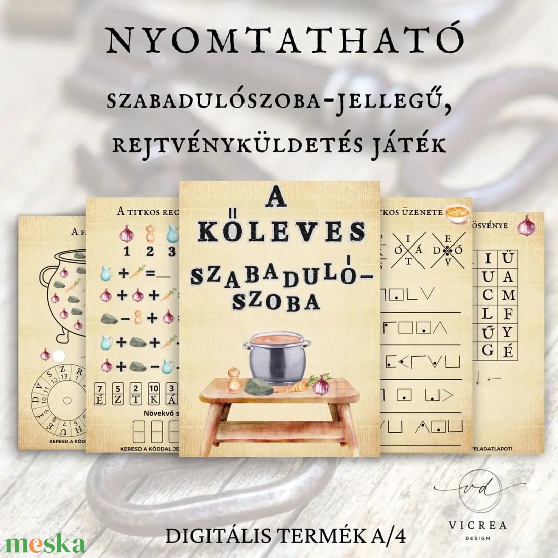 � Népmesés szabadulószoba csomag � két mesés kaland egy csomagban - játék & sport - készségfejlesztő és logikai játék - oktató játékok - Meska.hu