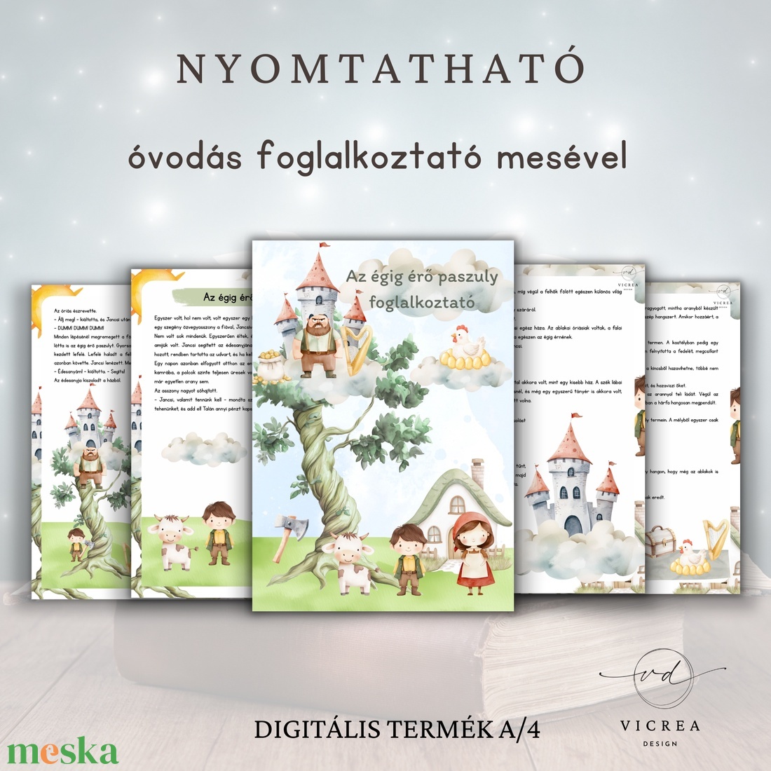 � Az égig érő paszuly népmesés ÓRIÁS csomag � foglalkoztató, játékgyűjtemény és szabadulószoba - játék & sport - készségfejlesztő és logikai játék - oktató játékok - Meska.hu