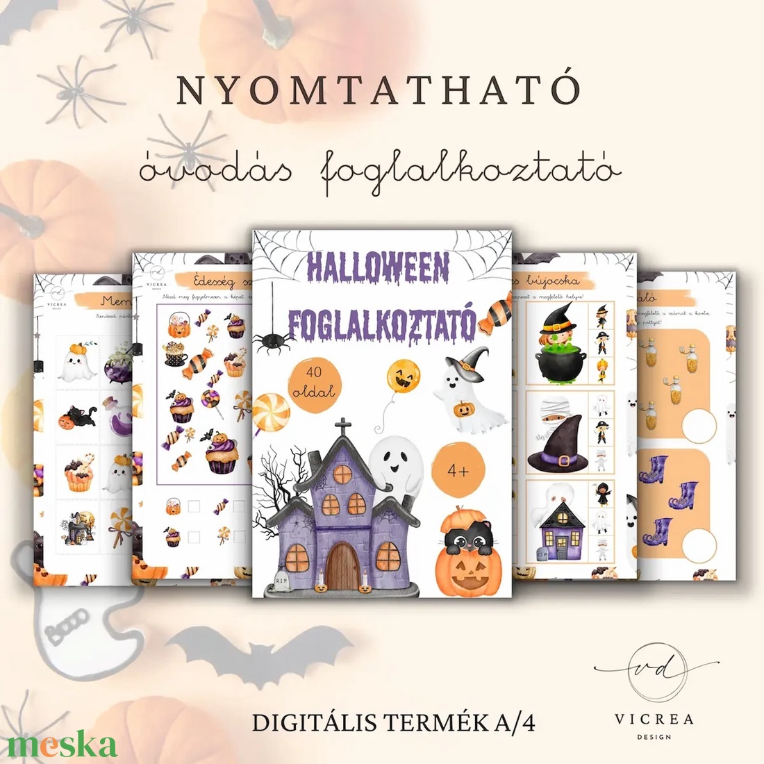 Halloween ÓRIÁS csomag � foglalkoztató, játékgyűjtemény és szabadulószoba - játék & sport - készségfejlesztő és logikai játék - oktató játékok - Meska.hu