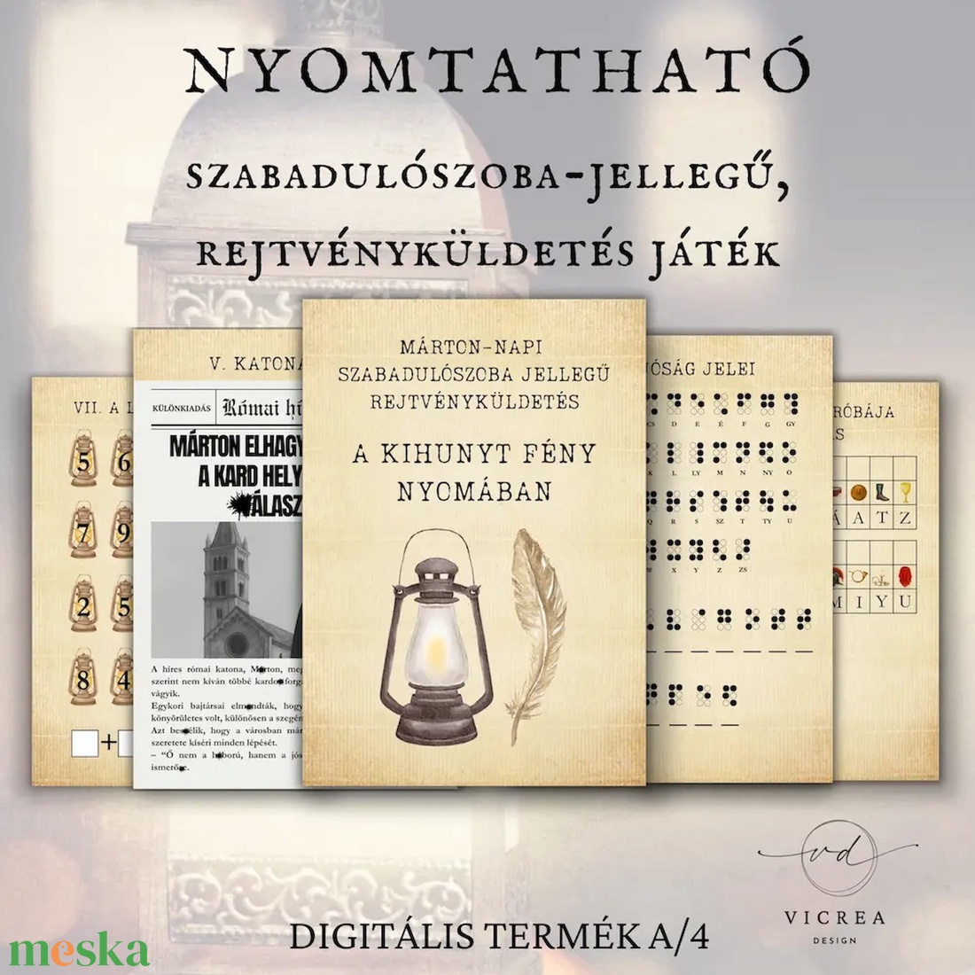 A kihunyt fény nyomában � Márton-napi szabadulószoba jellegű rejtvényfejtős játék gyerekeknek (nyomtatható) - játék & sport - készségfejlesztő és logikai játék - oktató játékok - Meska.hu