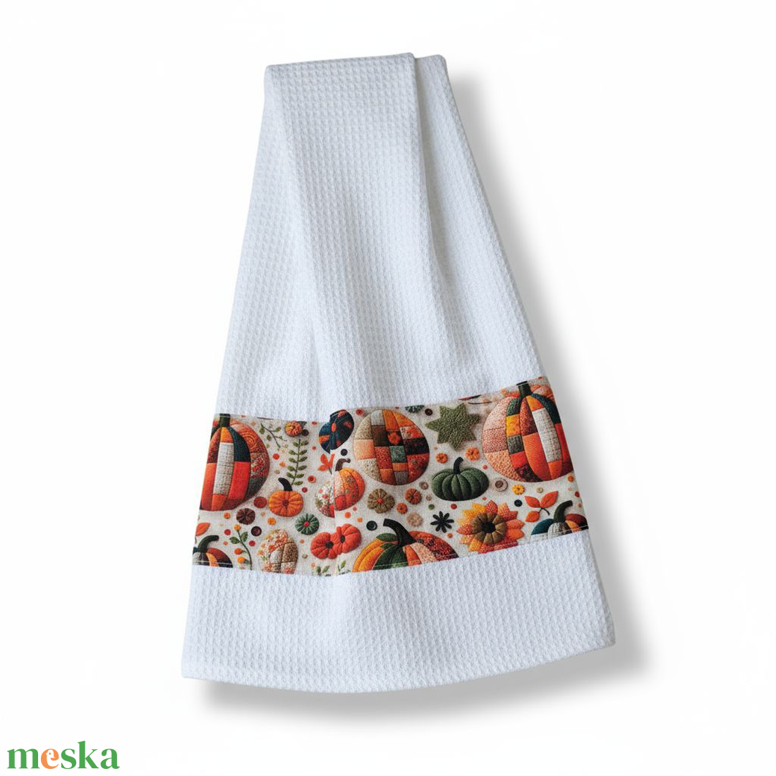 Őszi, tök mintás konyharuha - otthon & életmód - konyhafelszerelés, tálalás - konyhai textil - konyharuha & törlőkendő - Meska.hu