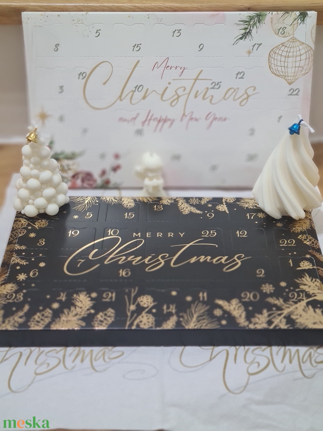 Adventi illatviasz kalendárium  - karácsony - karácsonyi lakásdekoráció - karácsonyi illatgyertya, mécses - Meska.hu