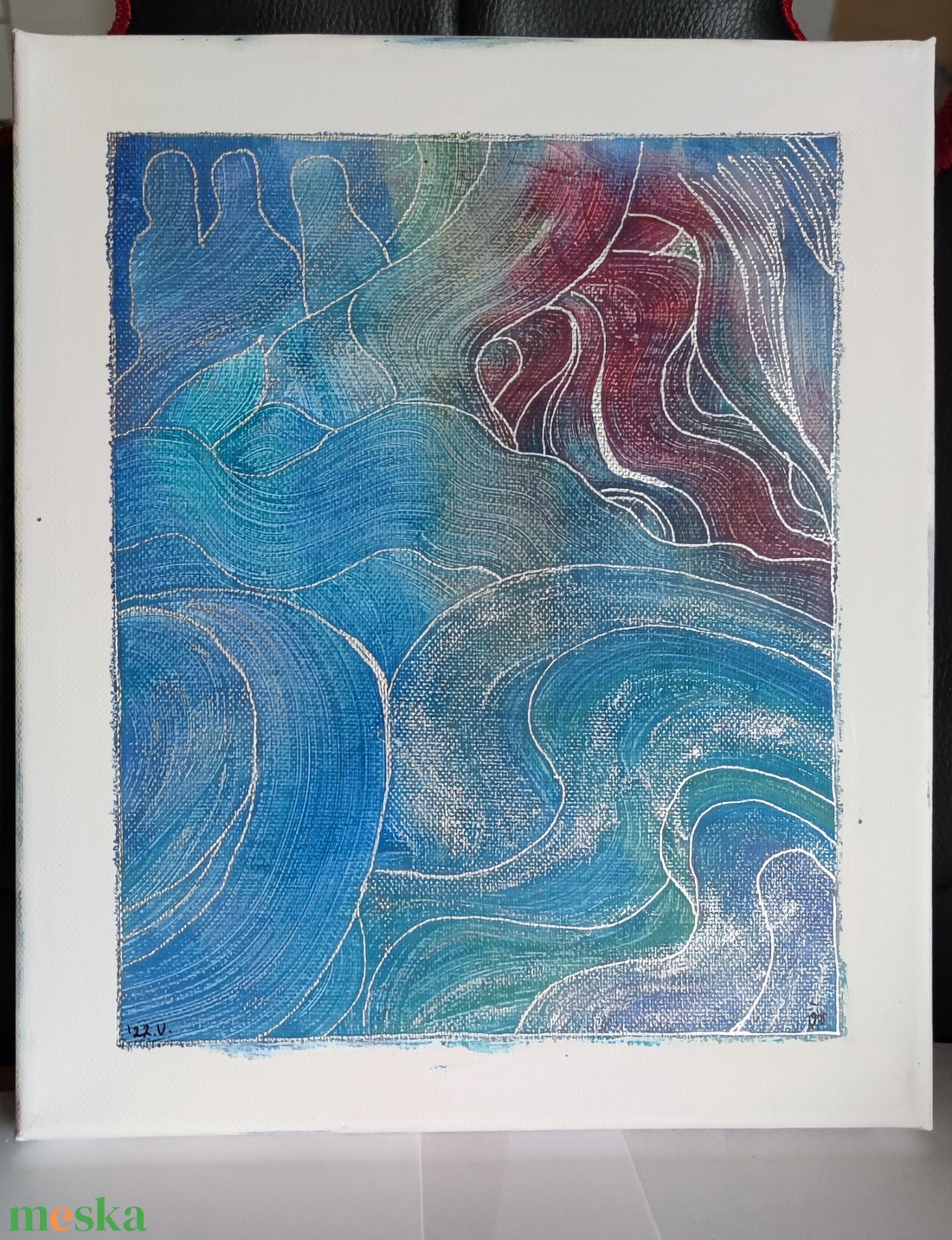 Atlantisz - akrilfestmény - művészet - festmény - akril - Meska.hu