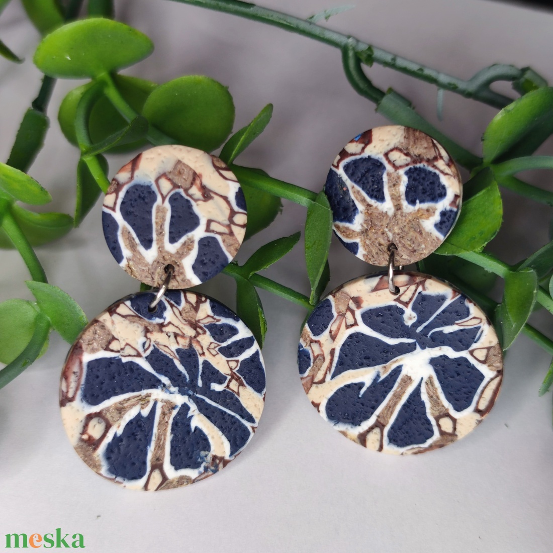 3B collection - kis körökből készült fülbevaló  - ékszer - fülbevaló - lógó fülbevaló - Meska.hu