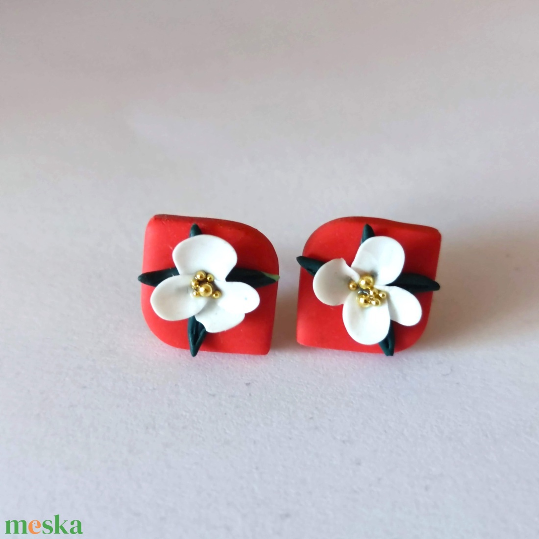 Mandarin színű ékszerszett, fehér virág díszítéssel - ékszer - ékszerszett - Meska.hu Mandarin színű ékszerszett, fehér virág díszítéssel - ékszer - ékszerszett - Meska.hu