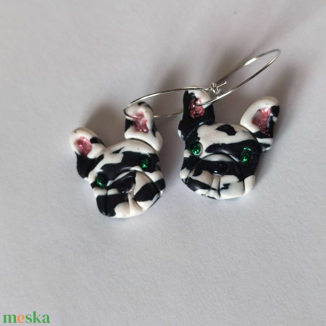 FranciBulldog Szerelem fülbevaló - ékszer - fülbevaló - lógó fülbevaló - Meska.hu