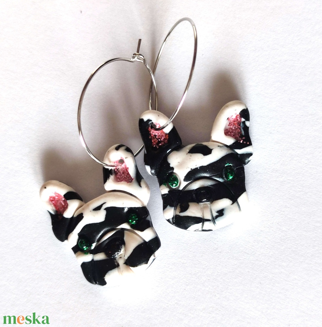 FranciBulldog Szerelem fülbevaló - ékszer - fülbevaló - lógó fülbevaló - Meska.hu