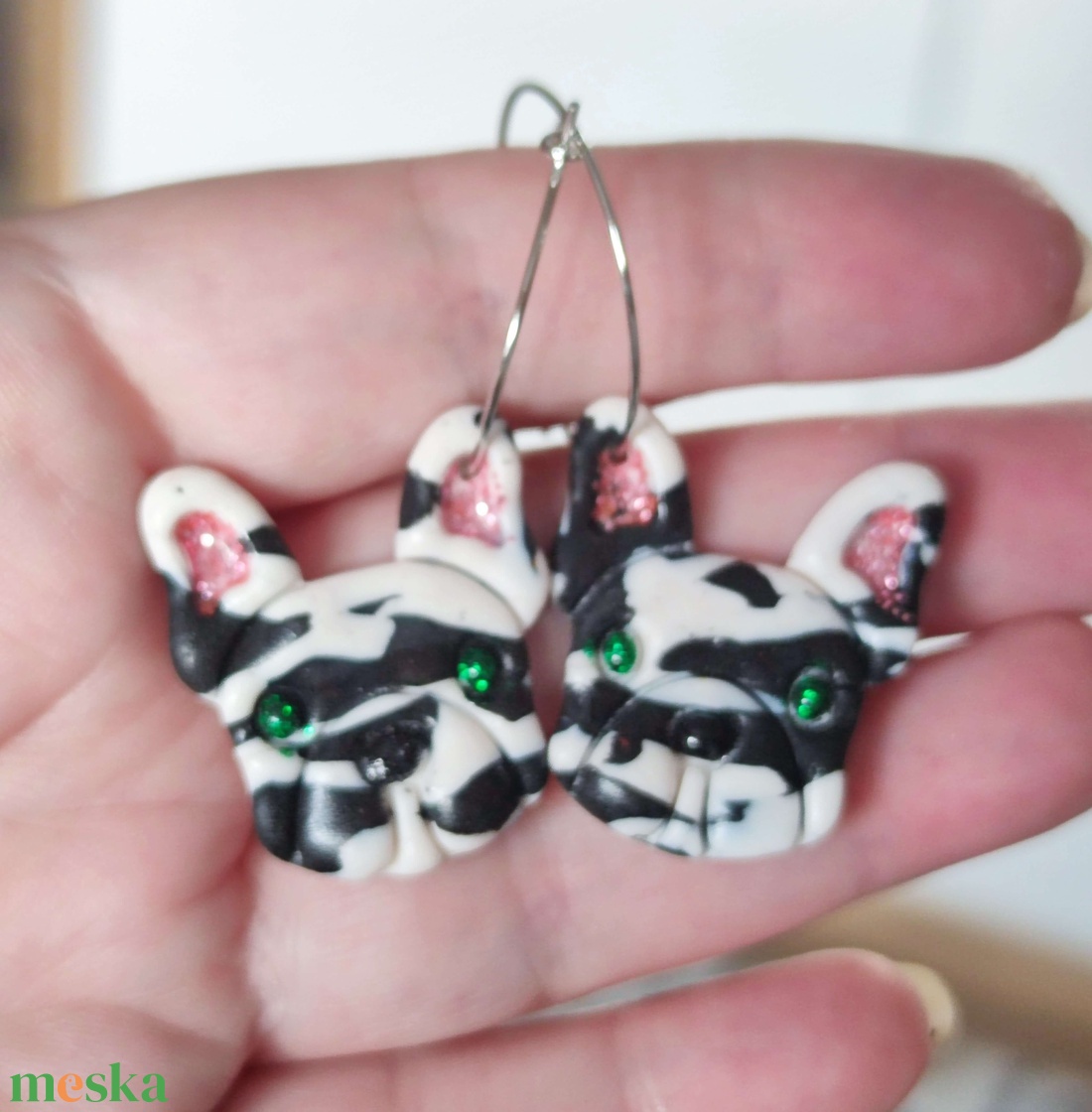 FranciBulldog Szerelem fülbevaló - ékszer - fülbevaló - lógó fülbevaló - Meska.hu