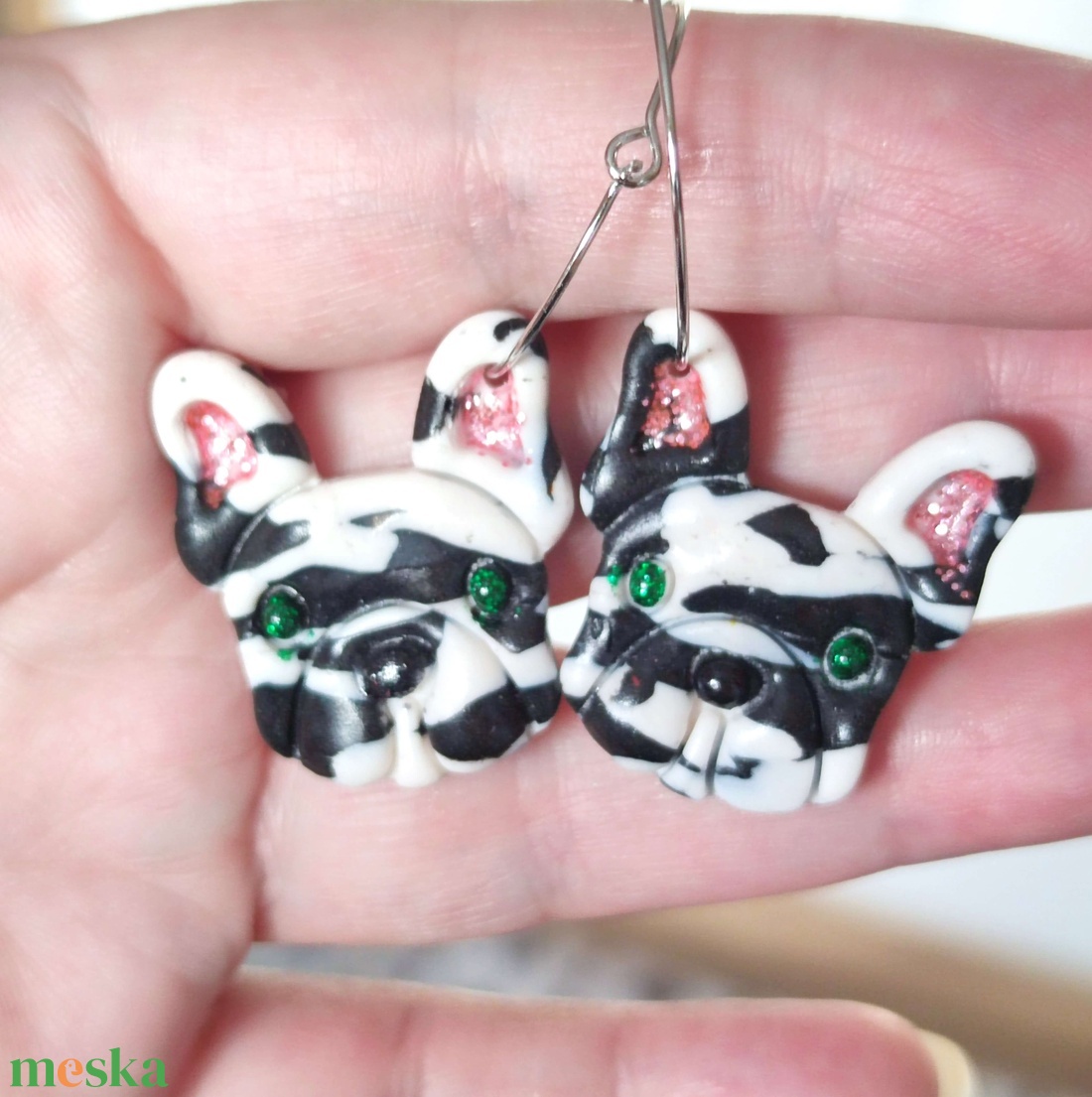 FranciBulldog Szerelem fülbevaló - ékszer - fülbevaló - lógó fülbevaló - Meska.hu