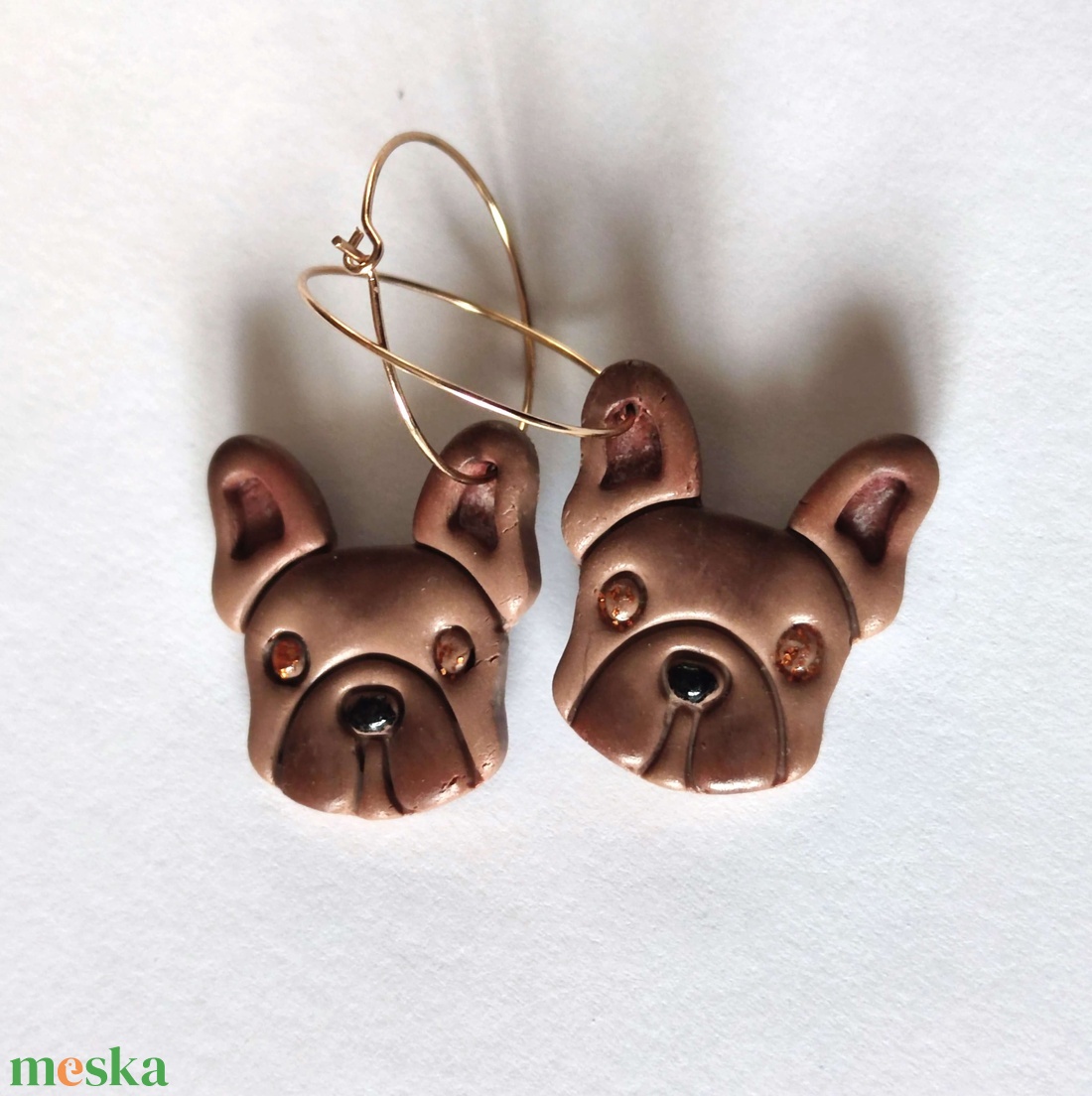 FranciBulldog Szerelem fülbevaló - ékszer - fülbevaló - lógó fülbevaló - Meska.hu