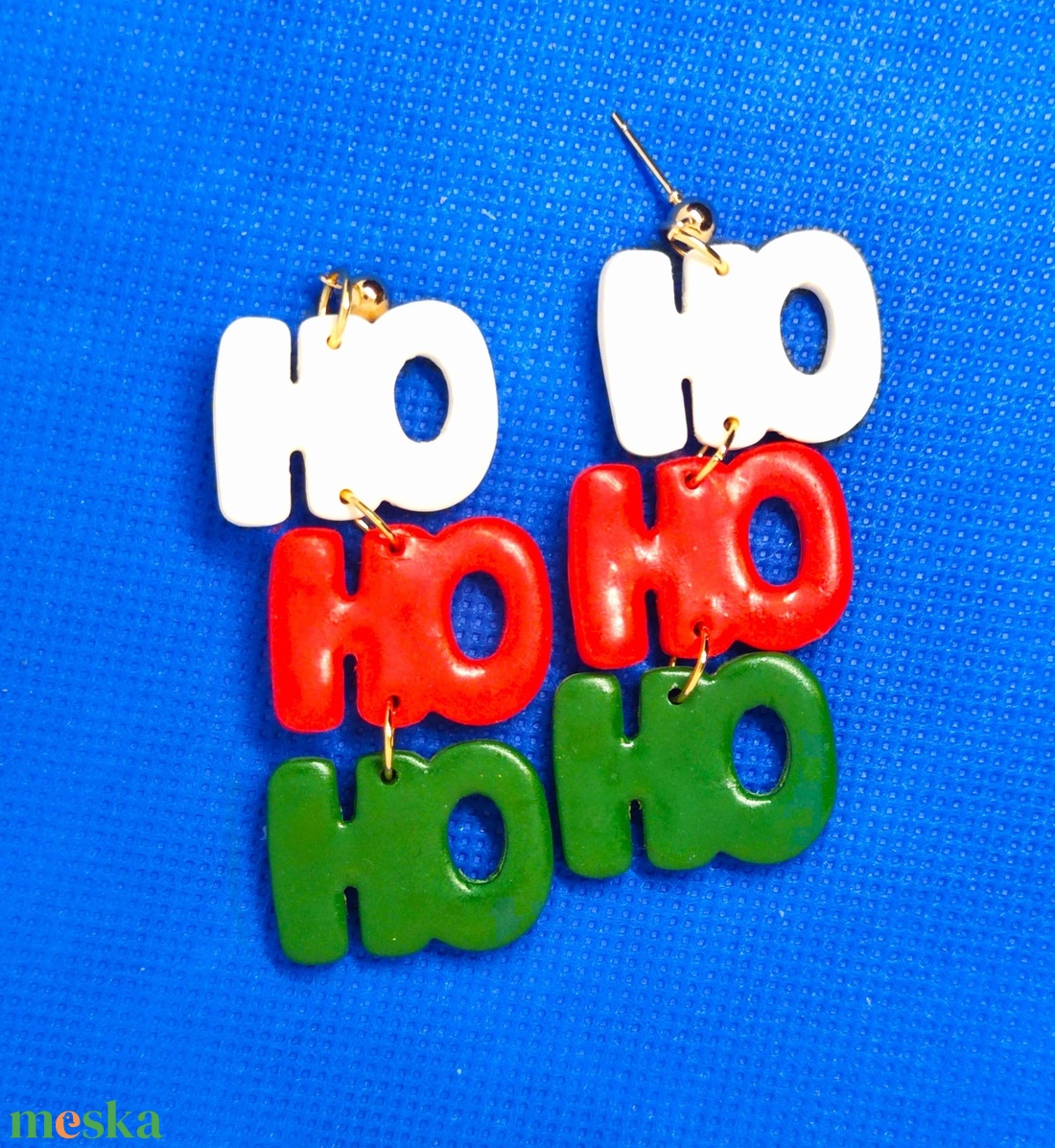 Ho-Ho-Ho Hangulat fülbevaló - ékszer - fülbevaló - lógó fülbevaló - Meska.hu