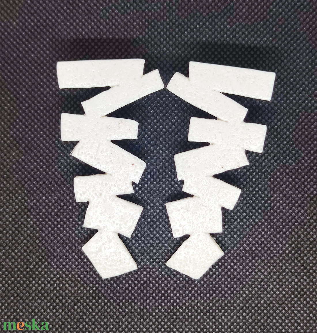 Fehér Szimfónia fülbevaló - ékszer - fülbevaló - lógó fülbevaló - Meska.hu