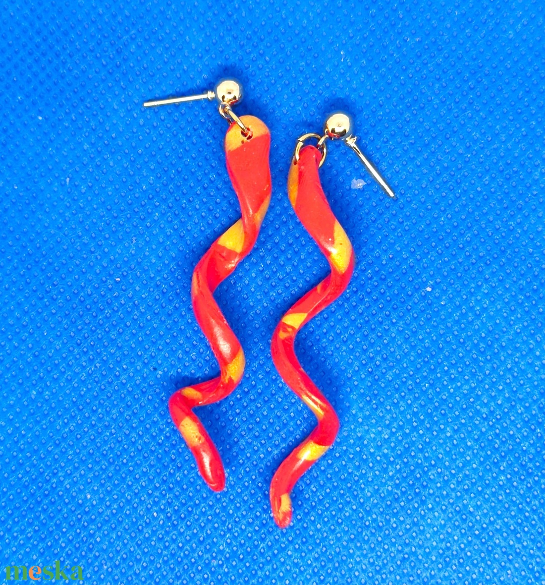 Tűztánc fülbevaló - ékszer - fülbevaló - lógó fülbevaló - Meska.hu