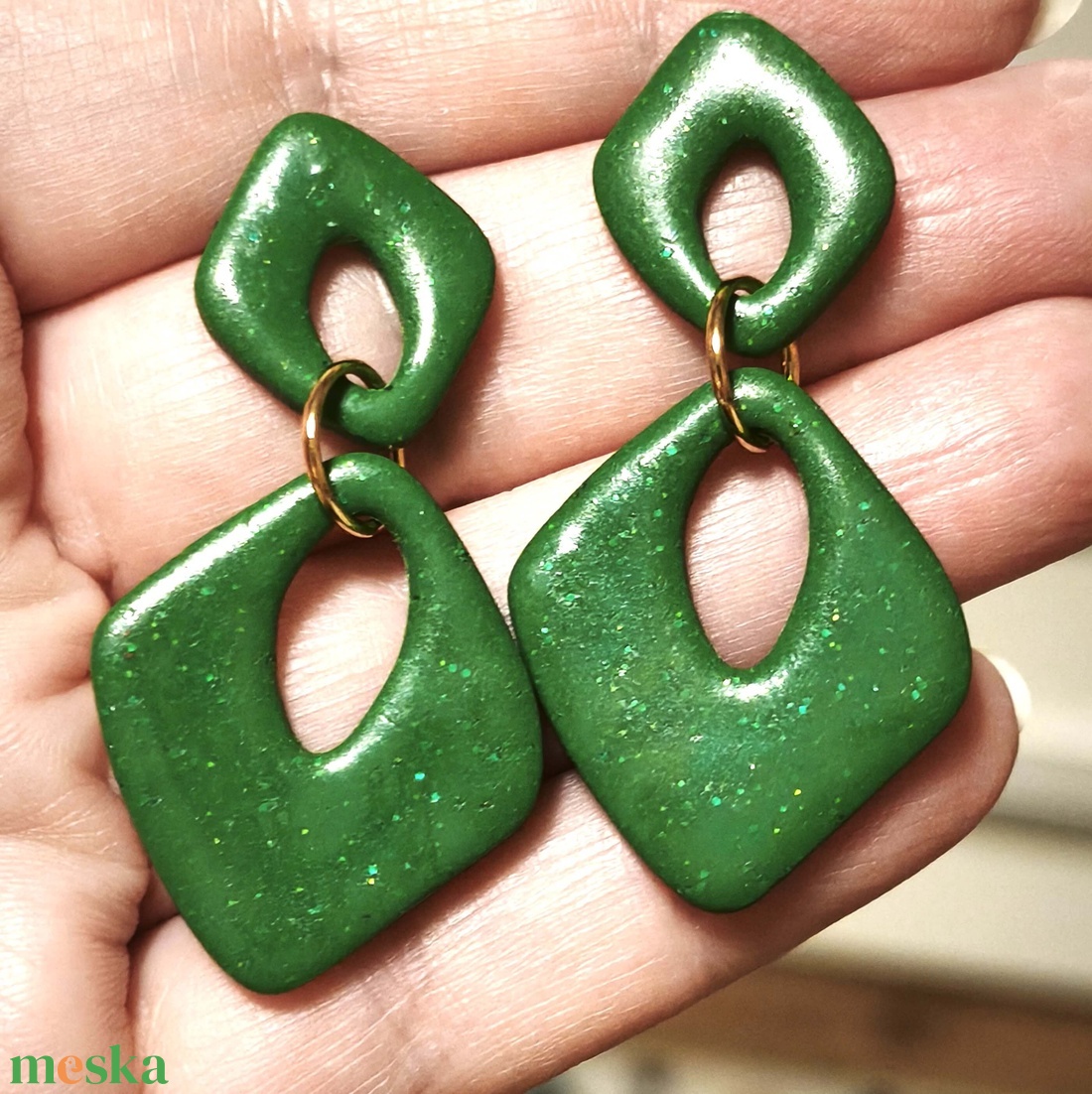 Tavaszi Fény fülbevaló - ékszer - fülbevaló - lógó fülbevaló - Meska.hu