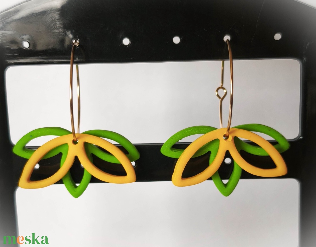 Citromliget fülbevaló - ékszer - fülbevaló - lógó fülbevaló - Meska.hu