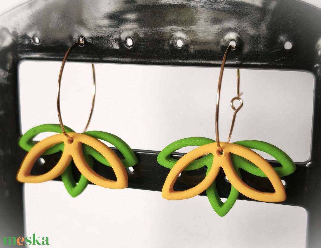 Citromliget fülbevaló - ékszer - fülbevaló - lógó fülbevaló - Meska.hu