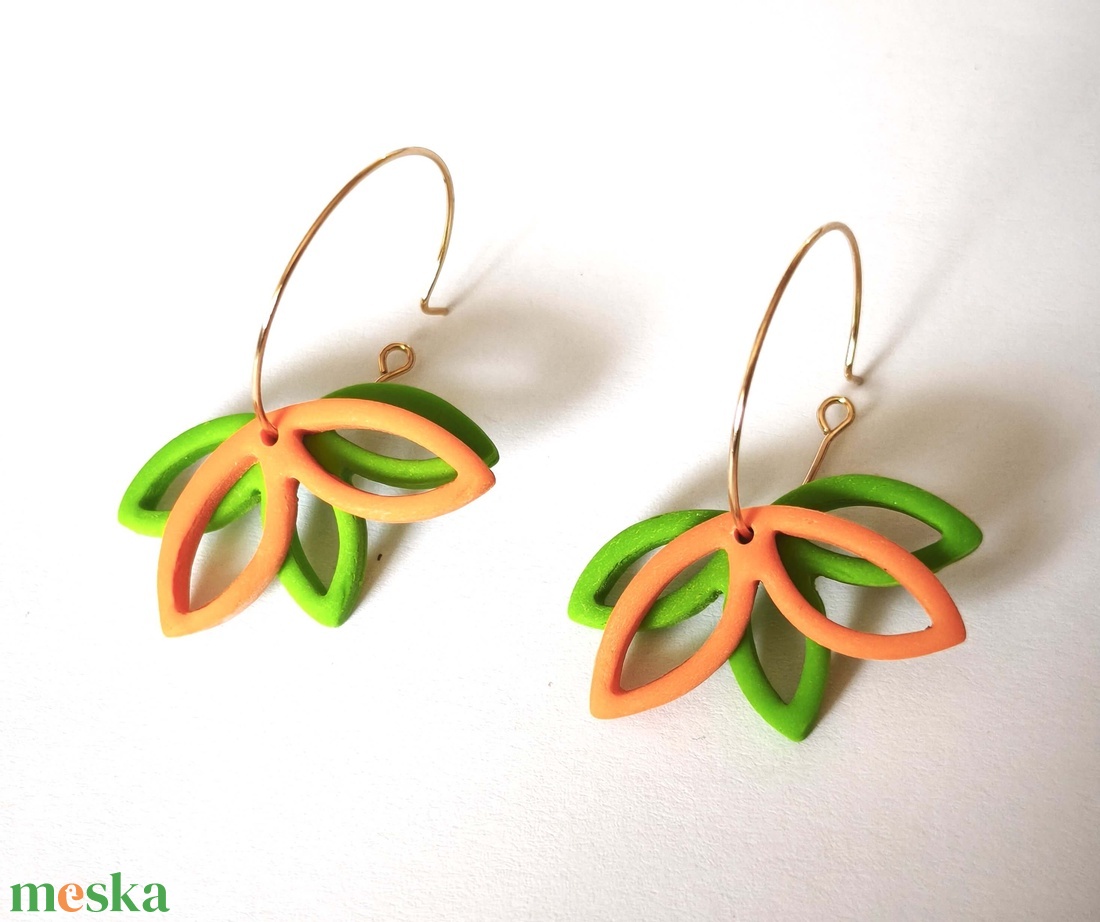 Citrus Breeze fülbevaló - ékszer - fülbevaló - lógó fülbevaló - Meska.hu