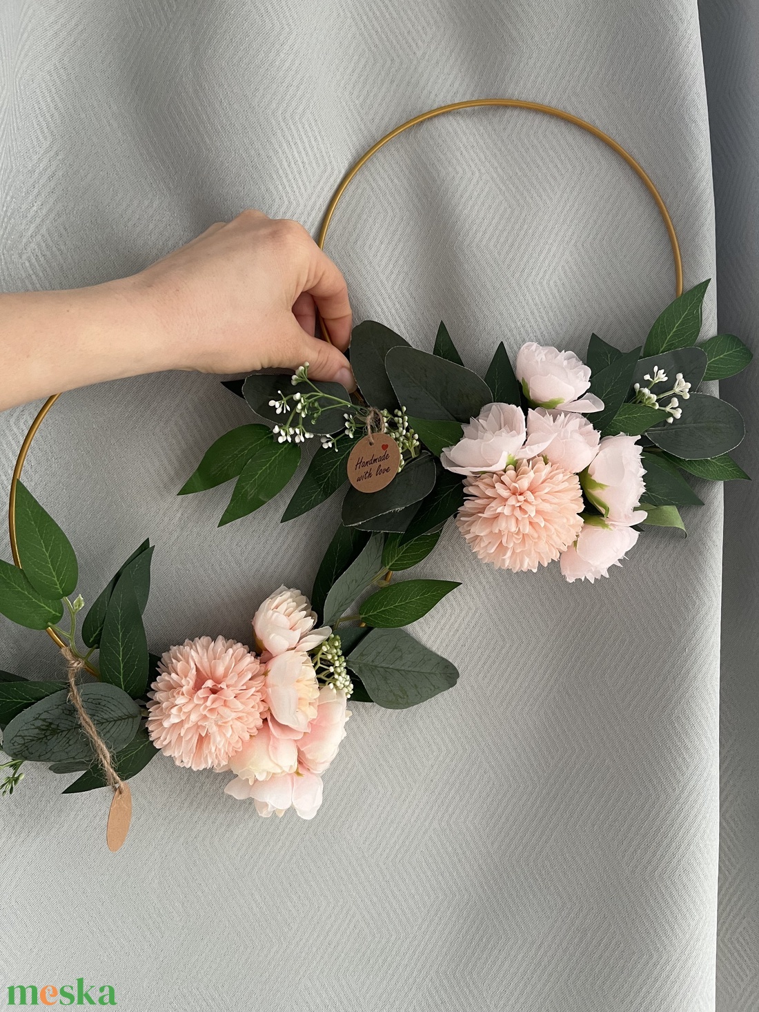 Floral Frame művirág karikán középre rendezett - esküvő - dekoráció - helyszíni dekor - Meska.hu Floral Frame művirág karikán középre rendezett - esküvő - dekoráció - helyszíni dekor - Meska.hu