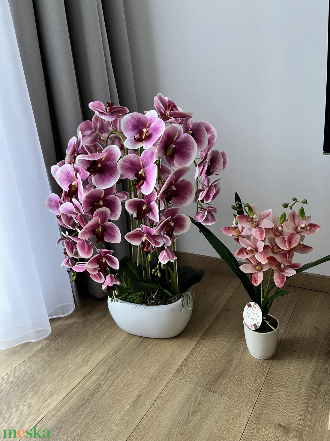 Prémium, élethű óriás orchidea kaspóban nagy, XXL - otthon & életmód - dekoráció - virágdísz és tartó - csokor & virágdísz - Meska.hu Prémium, élethű óriás orchidea kaspóban nagy, XXL - otthon & életmód - dekoráció - virágdísz és tartó - csokor & virágdísz - Meska.hu