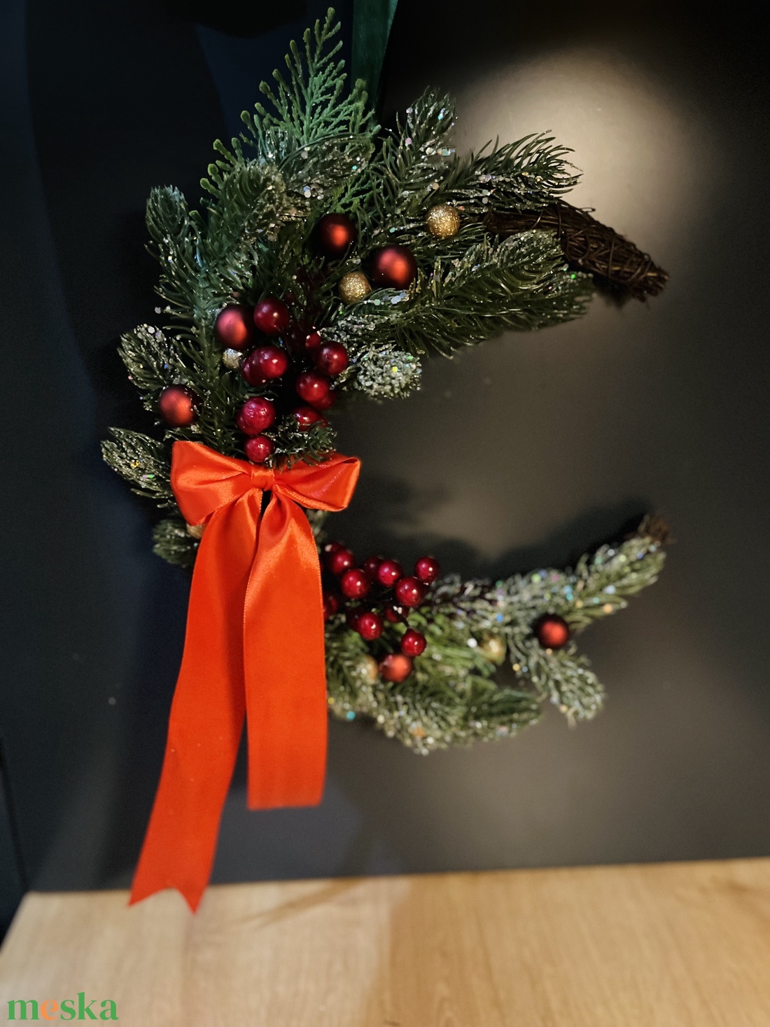 Hagyományos, piros adventi kopogtató és asztaldísz, szett - karácsony - adventi díszek - adventi gyertyadíszek és koszorúdíszek - Meska.hu