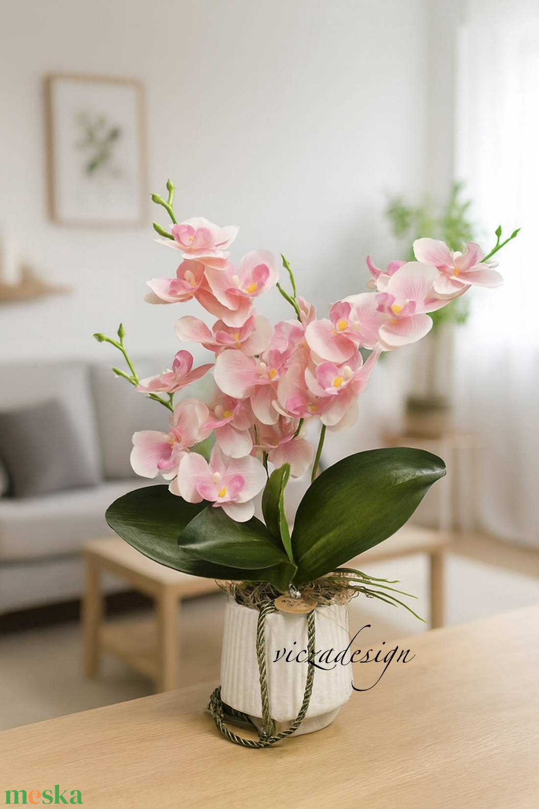 Apróvir�gos halv�ny rózsaszín orchidea - otthon & életmód - virágdekoráció - virágdíszek - virágdísz kaspóban - Meska.hu