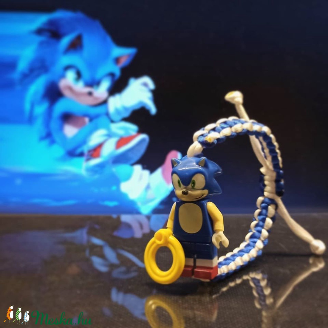 Sonic Minifig karkötő - ékszer - karkötő - karkötő medállal - Meska.hu