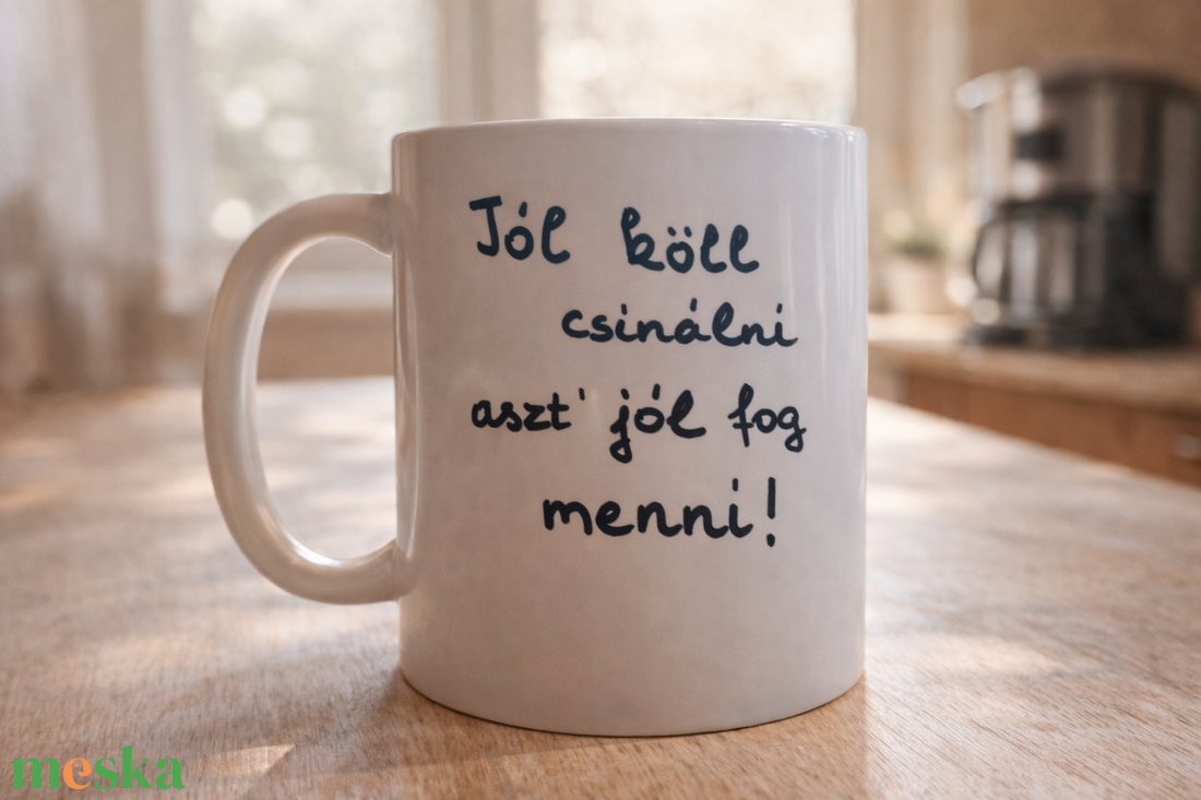 Újévi bölcsesség bögre � Vidámka módra - otthon & életmód - konyhafelszerelés, tálalás - tálalás - bögre & csésze - Meska.hu