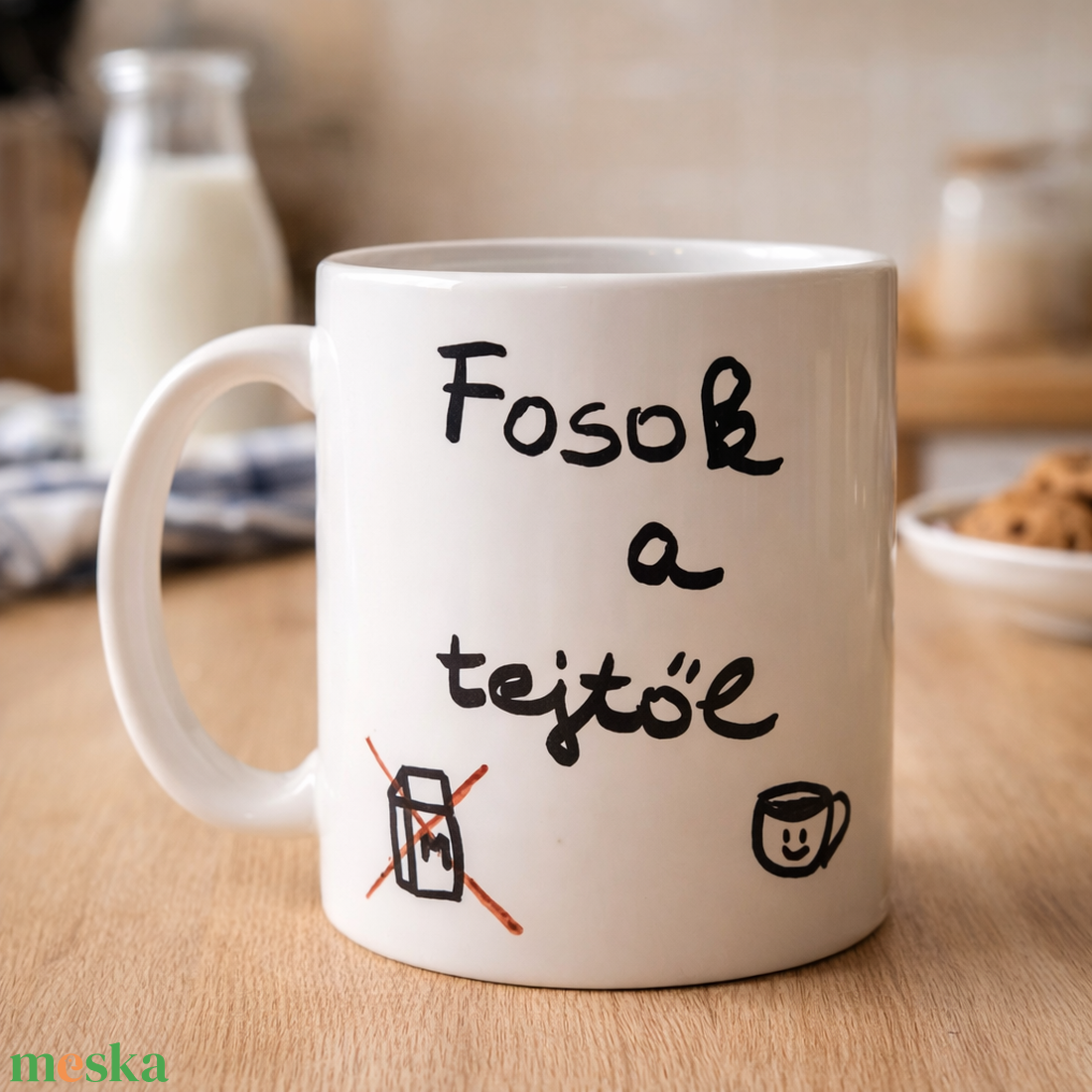 Fosok a tejtől � vicces laktózérzékeny bögre - otthon & életmód - konyhafelszerelés, tálalás - tálalás - bögre & csésze - Meska.hu