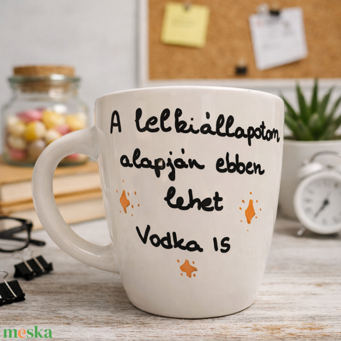 Kézzel festett humoros bögre � A lelkiállapotom alapján - otthon & életmód - konyhafelszerelés, tálalás - tálalás - bögre & csésze - Meska.hu