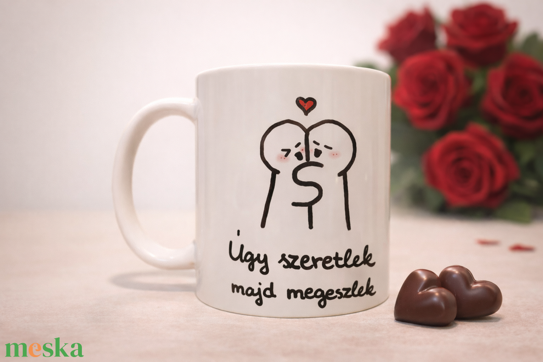 Úgy szeretlek majd megeszlek bögre - otthon & életmód - konyhafelszerelés, tálalás - tálalás - bögre & csésze - Meska.hu