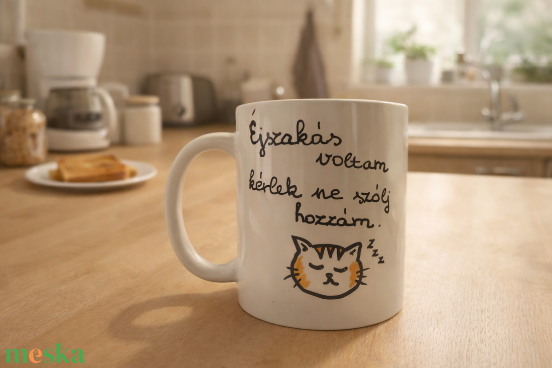 Ne szólj hozzám � éjszakás bögréje - otthon & életmód - konyhafelszerelés, tálalás - tálalás - bögre & csésze - Meska.hu