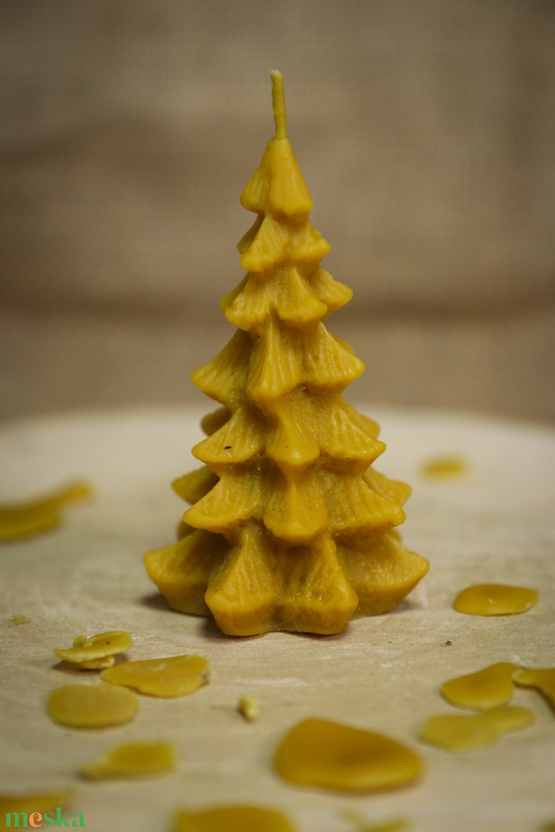 Méhviasz gyertya fenyőfa - otthon & életmód - gyertya, illat, aroma - gyertya - Meska.hu