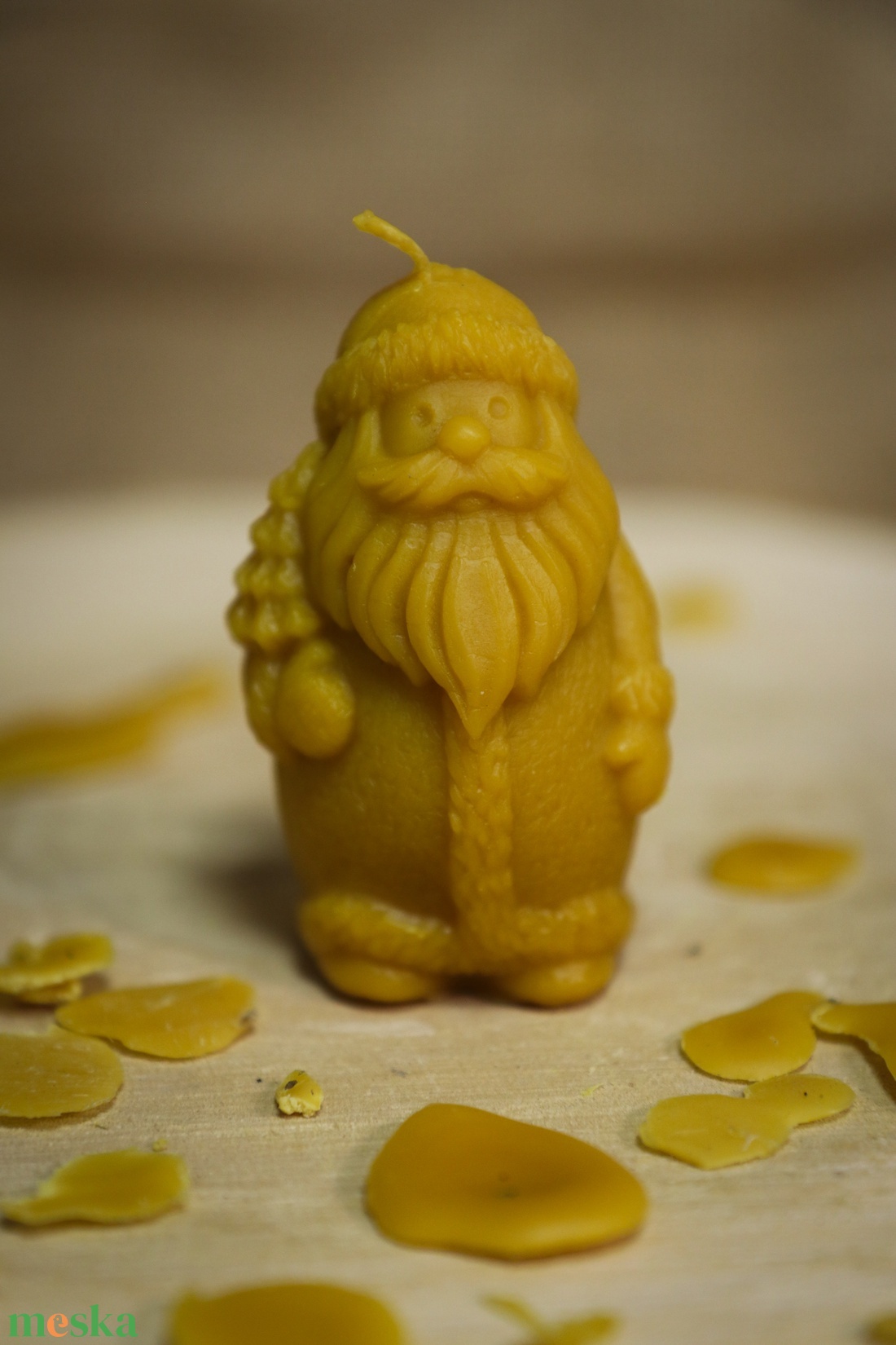 Méhviasz gyertya Télapó - otthon & életmód - gyertya, illat, aroma - gyertya - Meska.hu