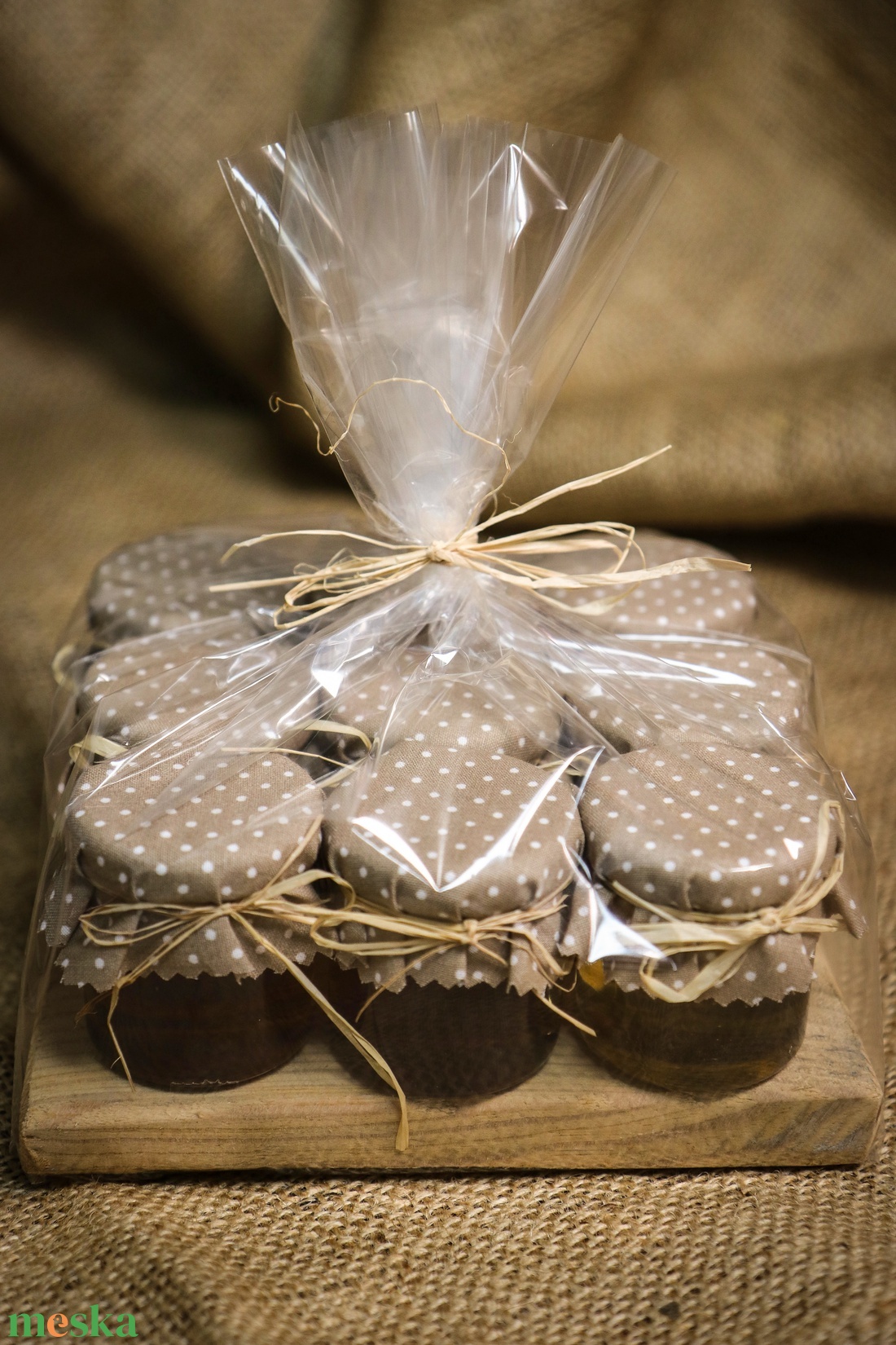 Ajándék fajta méz válogatás 9x50g - élelmiszer - gourmet ajándékcsomag - Meska.hu