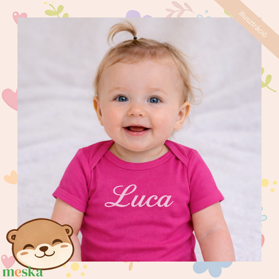 Névre szóló hímzett baba body � személyre szabható, puha pamut body fiúknak és lányoknak, egyedi ajándék - baba - mama - babaruházat - baba body - Meska.hu