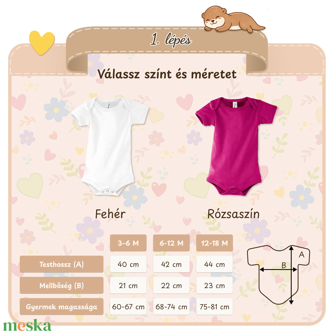 Kislányos masni mintás hímzett baba body � személyre szabható, puha pamut body lányoknak, egyedi ajándék - baba - mama - babaruházat - baba body - Meska.hu