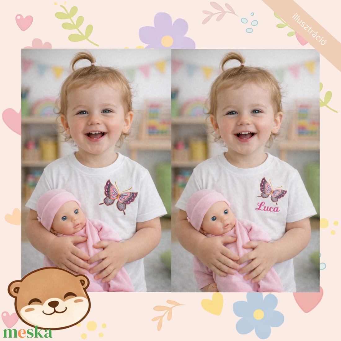 Ovis jeles hímzett kisgyermek póló � bölcsődei és óvodai jellel, névvel is személyre szabható, puha pamut ajándék póló - ruha & divat - gyerekruha - póló - Meska.hu