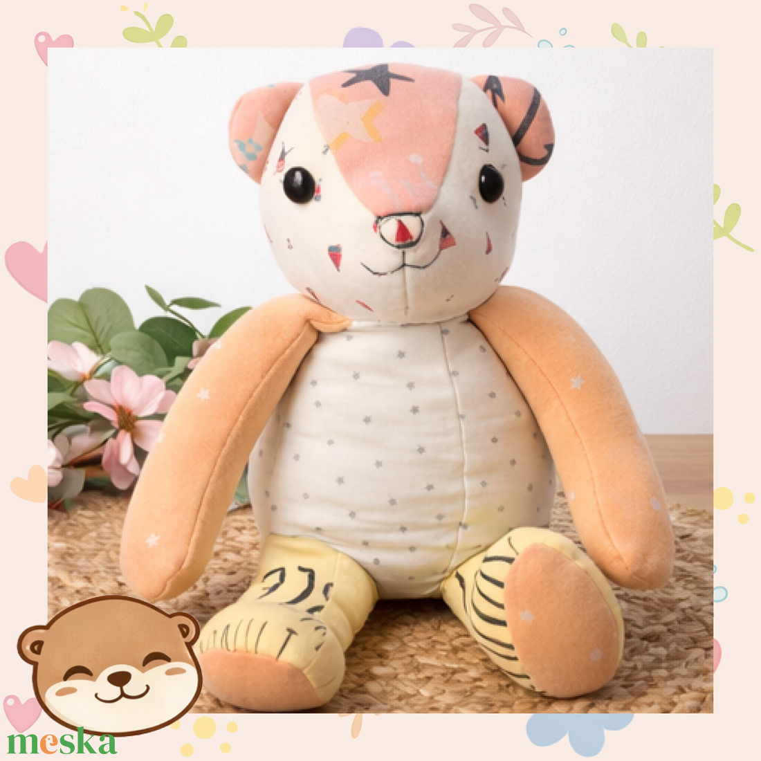 Emlékőrző maci saját baba ruhákból, egyedi ajándék - játék & sport - plüssállat & játékfigura - maci - Meska.hu