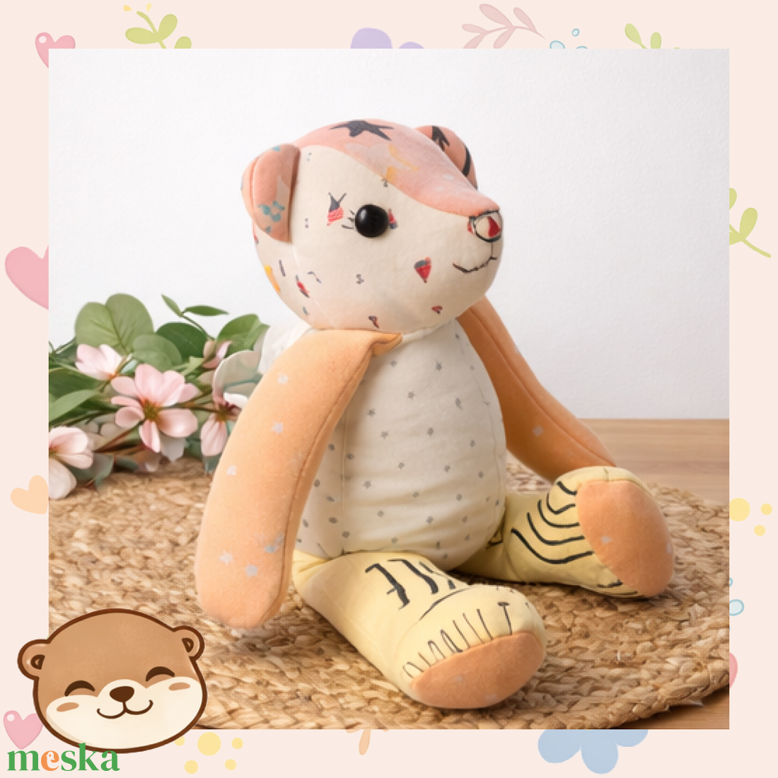 Emlékőrző maci saját baba ruhákból, egyedi ajándék - játék & sport - plüssállat & játékfigura - maci - Meska.hu