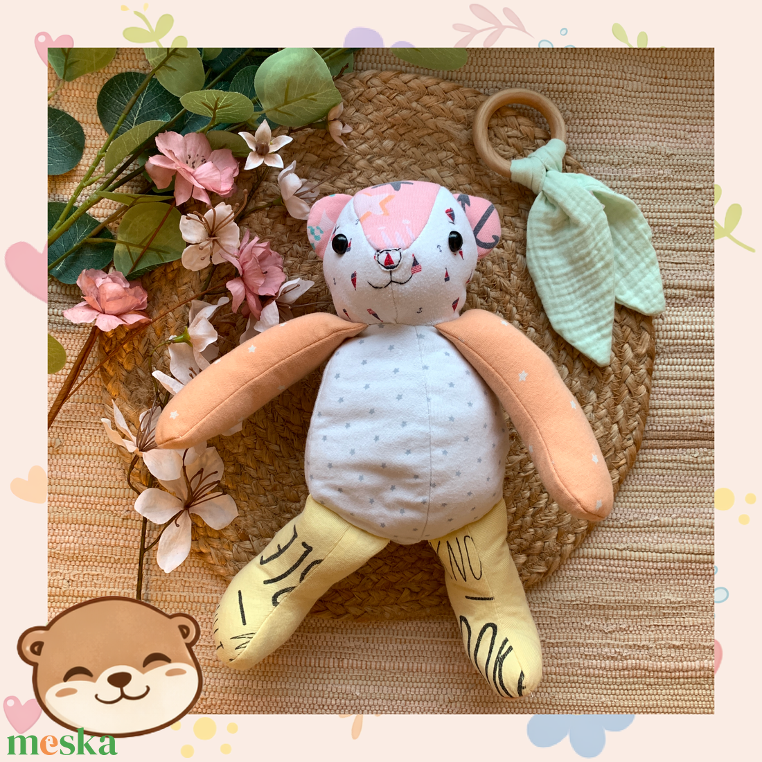 Emlékőrző maci saját baba ruhákból, egyedi ajándék - játék & sport - plüssállat & játékfigura - maci - Meska.hu